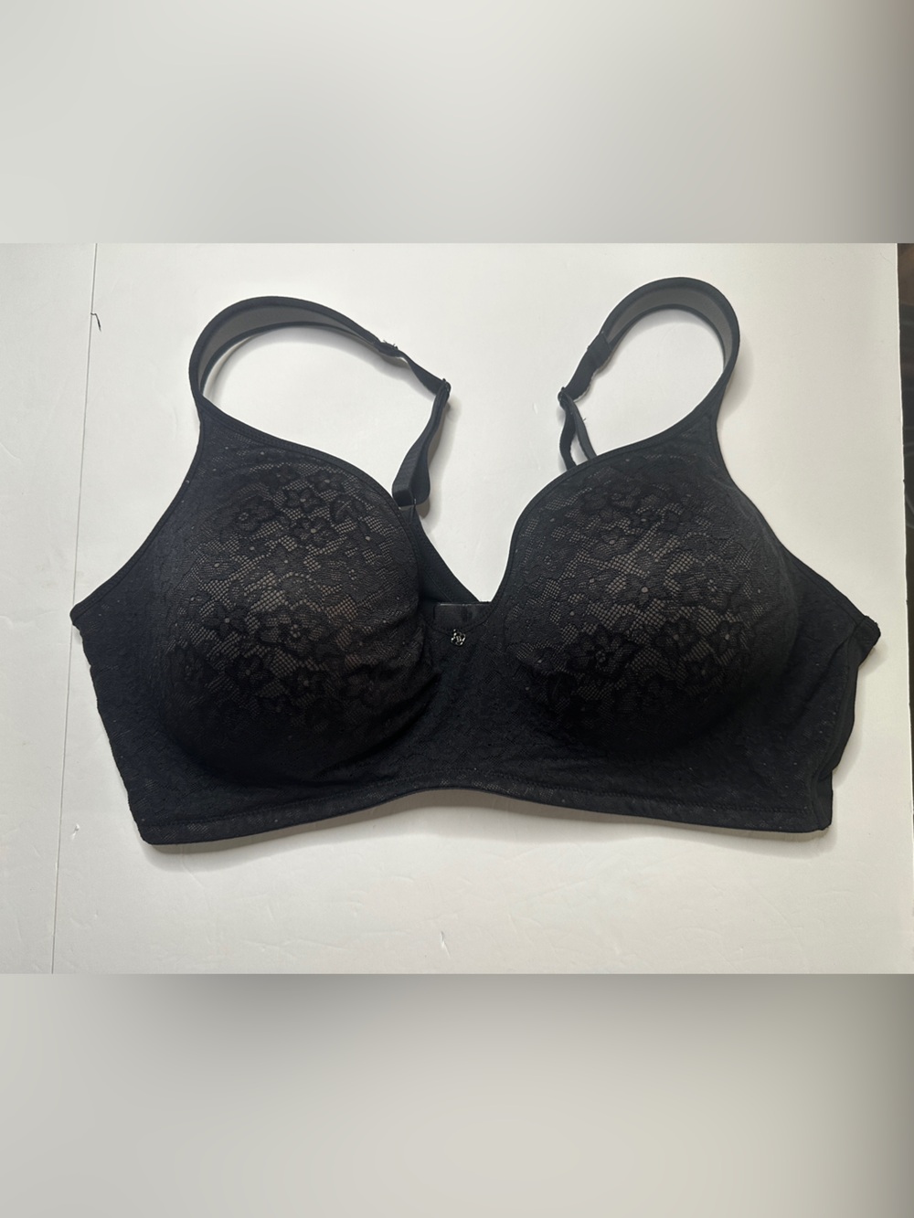 Breeziest Black Lace Full Coverage Bra 44D